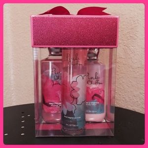 Pink Chiffon Bath & Body Works set